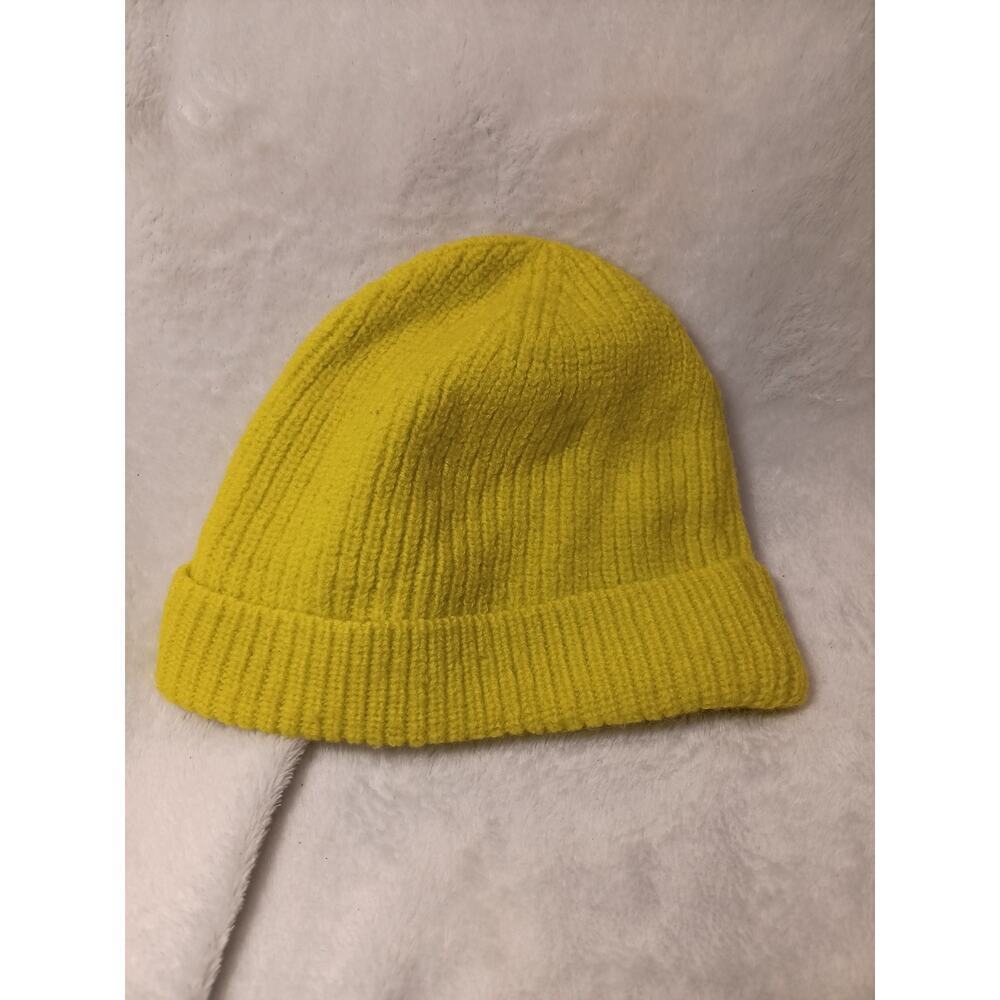 Psycho Bunny Wool Knit Beanie Lime Unisex One Size 100% Wool Logo Hat - Picture 3 of 6